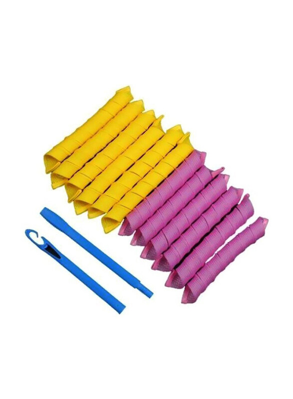 

Magic Leverag Nylon Hair Roller Set, Pink/Green/Blue, 18 Pieces