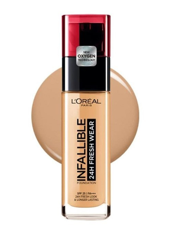 L'Oreal Paris Infillible 24Hr Fresh Wear liquid Foundation, 30ml, 140 Golden Beige, Beige