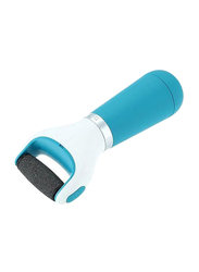 Smooth Electronic Foot File, Blue/White