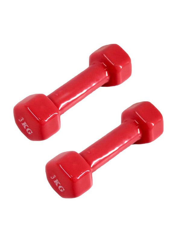 

Generic Fitness Dumbbells Set, 2 x 3 KG, Red