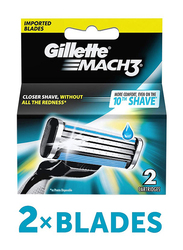 Gillette Mach 3 Blades Cassettes for Men, 2 Pieces