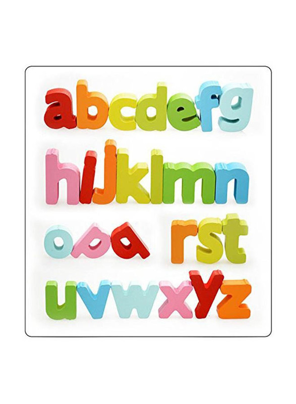 Toyshine Wooden English Small Letters Puzzle Toy, B07Fb4Tsv9, Ages 3+