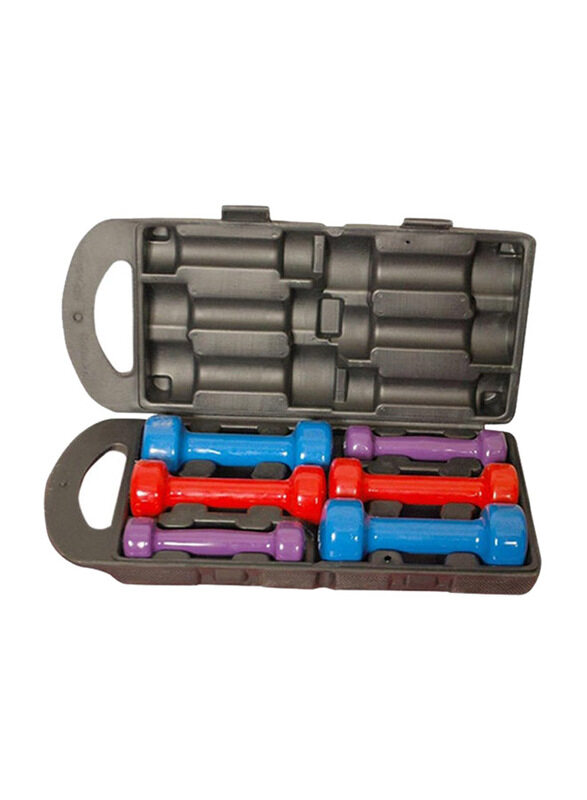 

Generic Dumbbells Set with Box, 6 x 1 KG, Multicolour