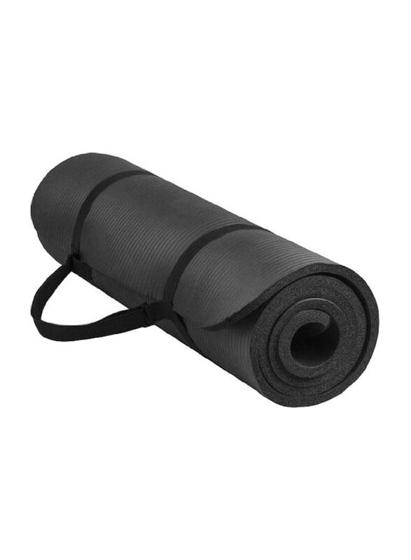 

BalanceFrom Anti-Tear Exercise Yoga Mat With Carrying Strap, Black