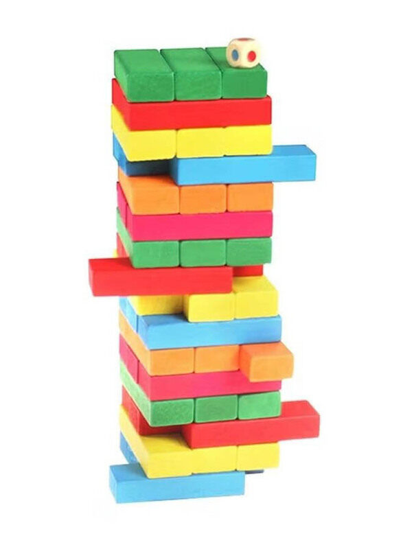 

BJM Jenga Clic Educational Game for Kids, Multicolour, Ages 1+