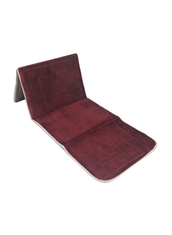 2-in-1 Foldable Prayer Mat, Maroon