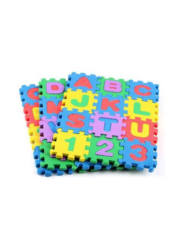 36-Piece Alphabet Puzzle Mat Set, Multicolour, Upto 12 Months