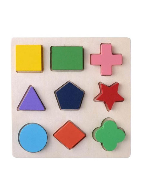 

Ehome Wooden Geometric Shapes Montessori Puzzle, N390, Ages 3+