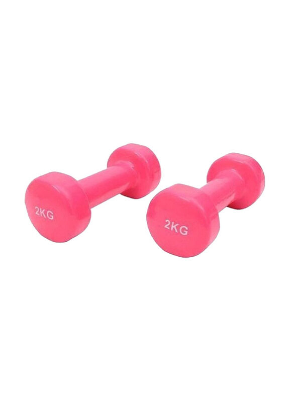 

Generic Fitness Dumbbells Set, 2 x 2 KG, Pink
