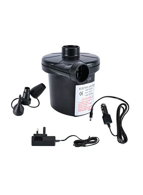 

Generic Deflate Electric Air Pump with Portable Nozzles, Black