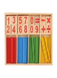 Wooden Numbers Mathematics Early Learning Counting Educational Toy, Ages 3+, Multicolour