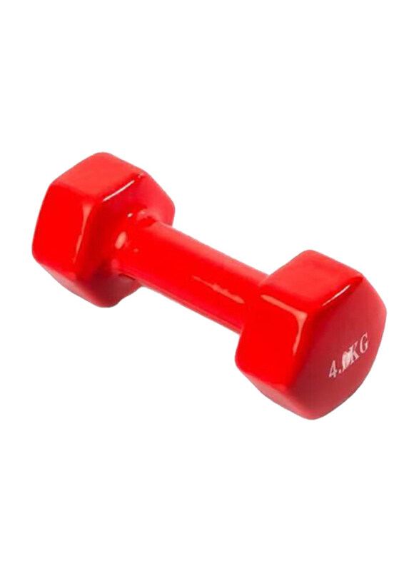

Generic Vinyl Covered Dumbbell, 4 KG, Red