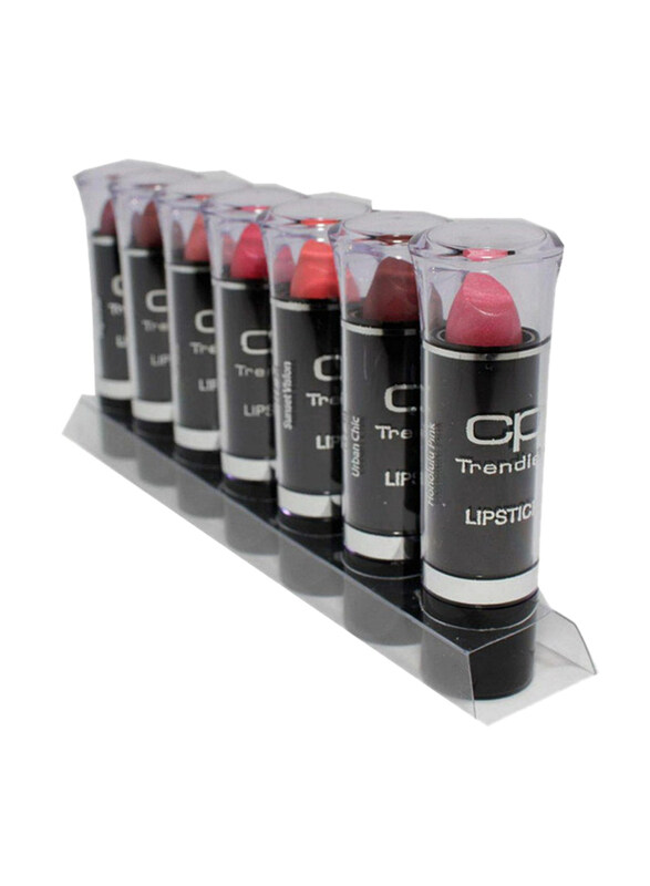 CP Trendies 7-Pieces Long Lasting Party Girl Lipstick Set,  Multicolor