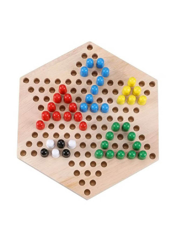 Chinese Checker Board Game, Brown