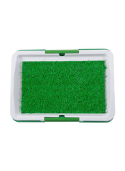 Dog Grass Litter Box Pad, Green/White