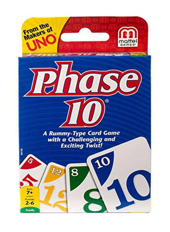 Mattel Phase 10 Card Game, Ages 7+