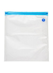 5-Piece Vacuum Storage Bags Set, Clear/Blue