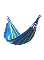 80 x 280cm Striped Hammock, Blue/Green