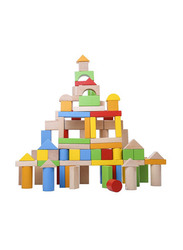 Wooden Blocks Toy in a Tub, Ages 1+, Multicolour