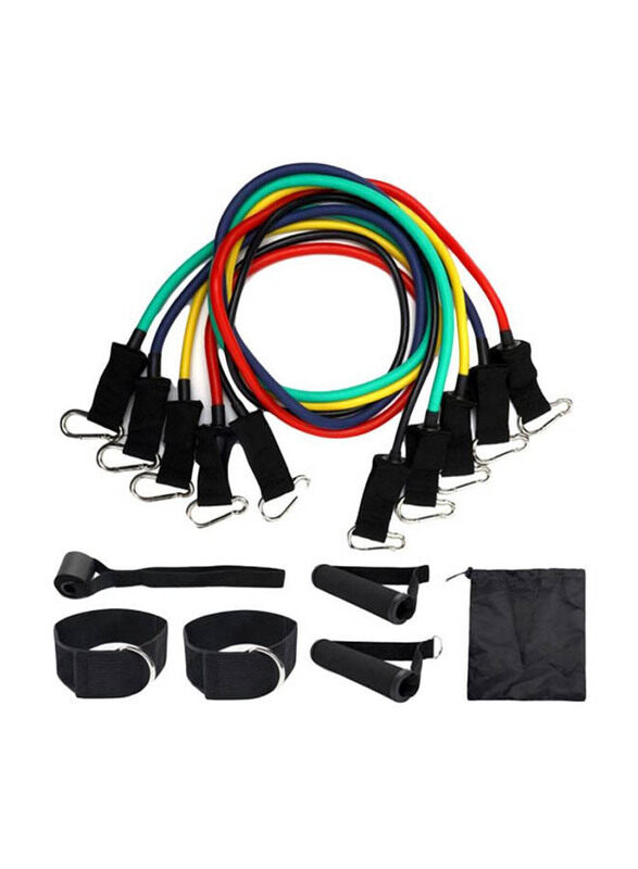 

Generic Resistance Bands Set, 11 Piece, Multicolour