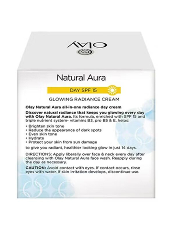 Olay Natural Aura Glowing Radiance Day Cream SPF 15, 50gm