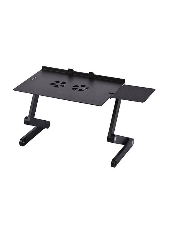 

Generic Foldable Laptop Table Stand, Black