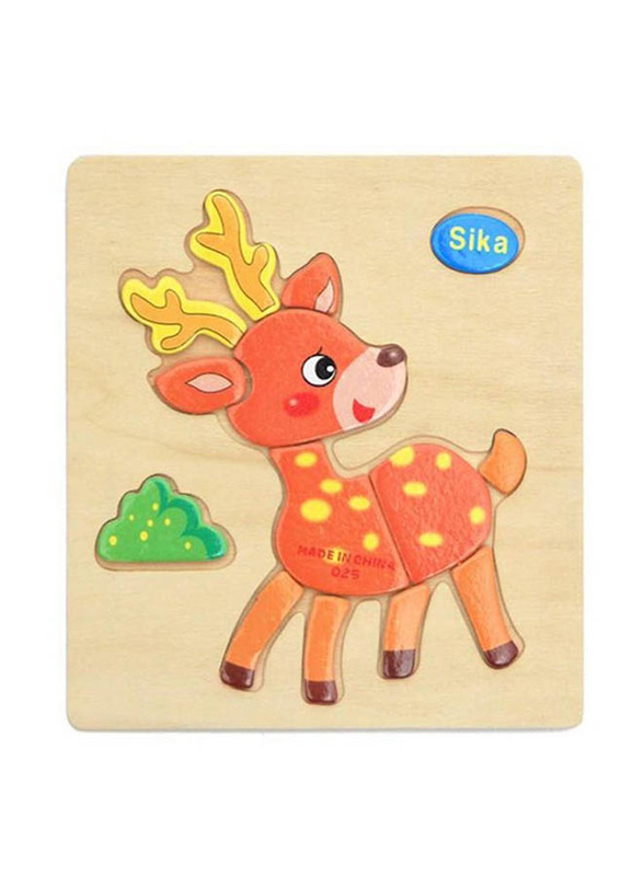 4-Piece 3D Wooden Jigsaw Puzzle, W-TG1041M, Ages 3+