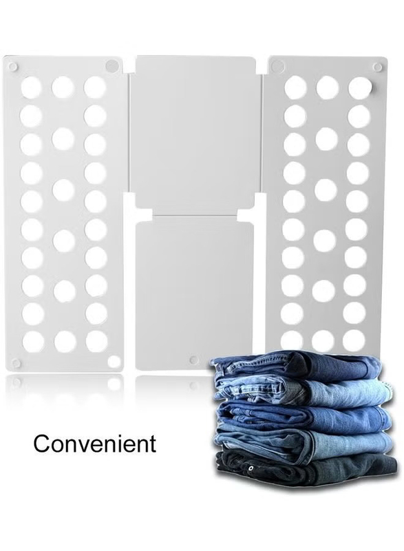 Biki Clothes Folder Adjustable Board, White