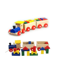 Train Stacking Sorting Building Blocks, Ages 1+, Multicolour