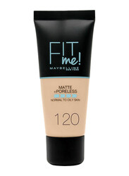 Maybelline New York Fit Me Matte + Poreless Foundation, 30ml, 120 Class Ivory, Beige