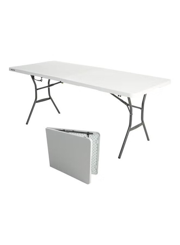 

Lifetime Fold-In-Half Table, 6 Feet, White/Granite