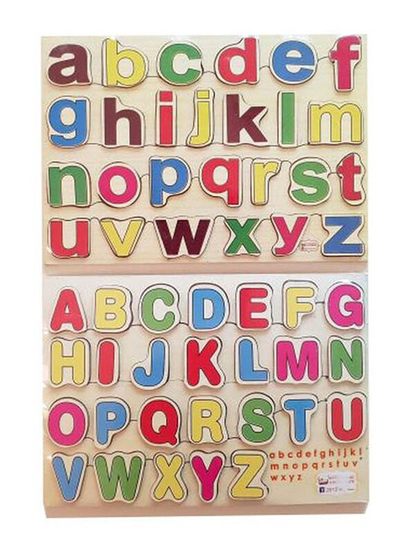 

Generic Wooden English Capital And Small Letter Puzzle, Multicolour