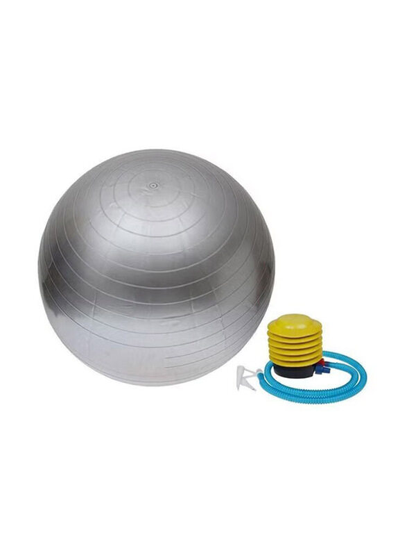 

Generic Anti Burst Gym Exercise Ball With Air Pump, Silver