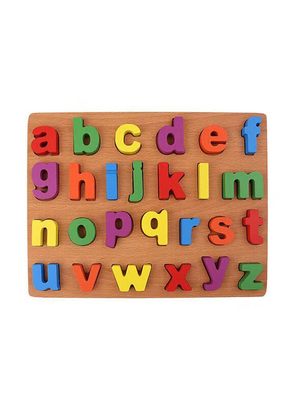 Wooden Puzzle Alphabet Letters Toy, Ages 6+, Multicolour