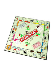 Original Monopoly Classic Property Trading White Wood Board Game, Ages 8+