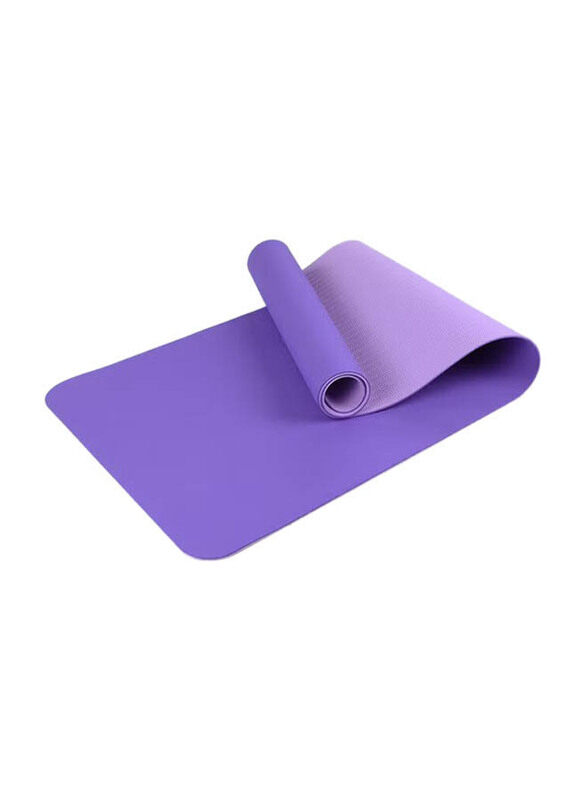 

Generic Portable Double Yoga Mat with Carrying Strap and Storage Bag, Purple