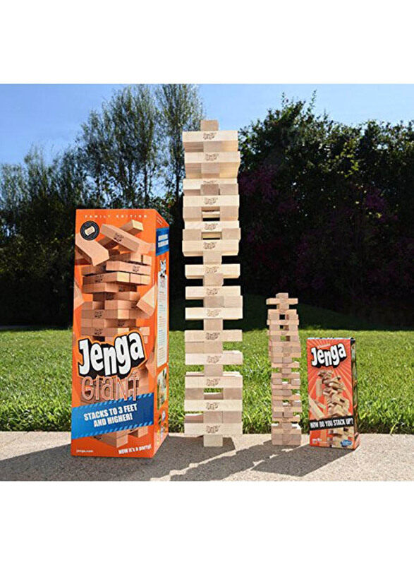 

Jenga 54-Piece Giant Family Hardwood Game, TG2029, Ages 6+