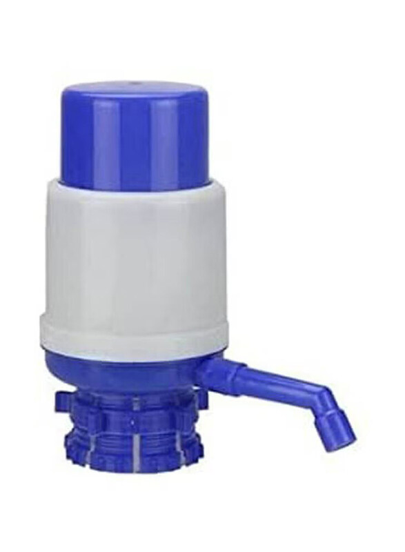 

Generic Manual Hand Pressure Drinking Fountain Pressure Water Pump with An Extra Short Tube & Cap Fits Most 2-6, White/Blue