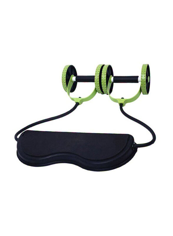 

Generic Abdominal Exercise Wheel Roller with Rope, 25cm, Green/Black