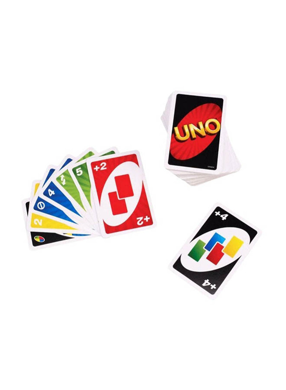 Uno Family Fun Card Game, Ages 7+, Multicolour