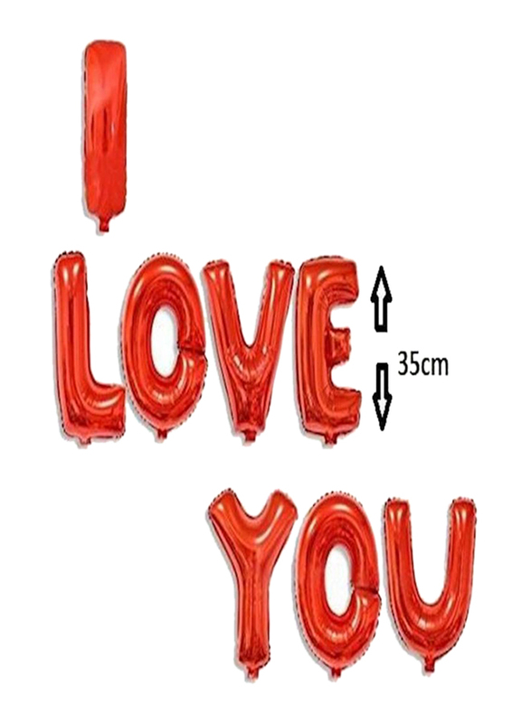 I Love You Letter Balloon Set, 8 Pieces