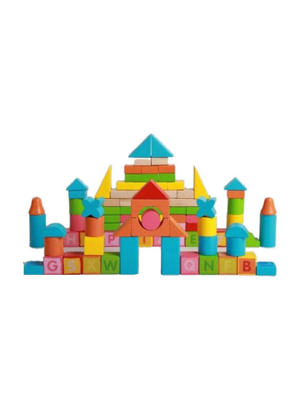 Building Blocks Set, 100 Pieces, Ages 3+, Multicolour