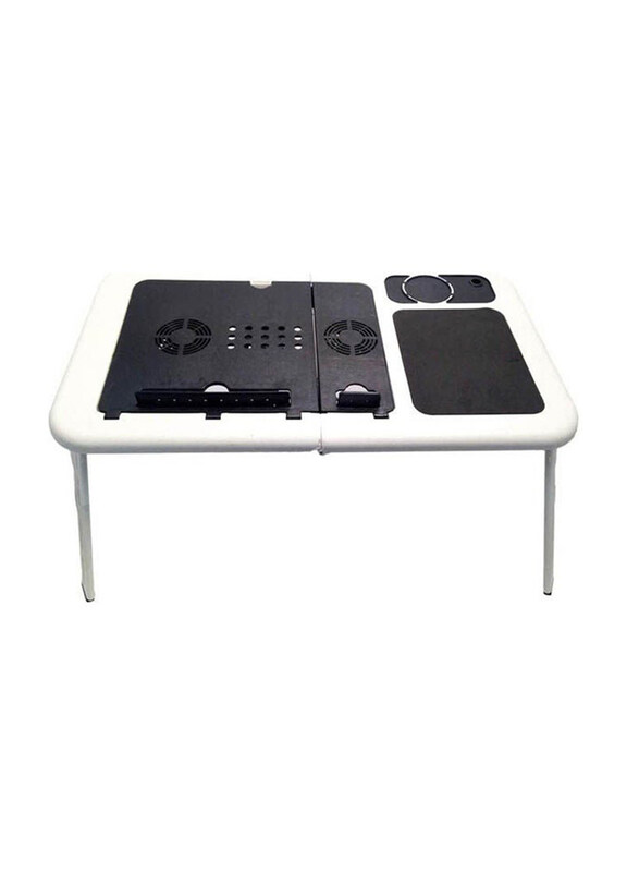 

Generic E-table Laptop Portable Table Multi Usage, Black/White