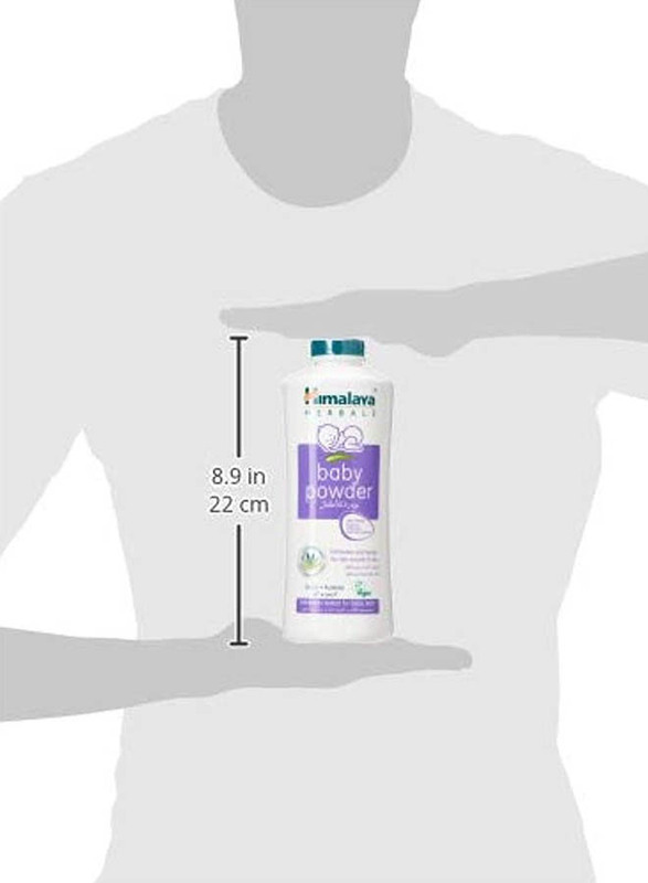 Himalaya 425gm Gentle and Natural Baby Powder Refresher Smoother with Olive & Almond for Newborn, White