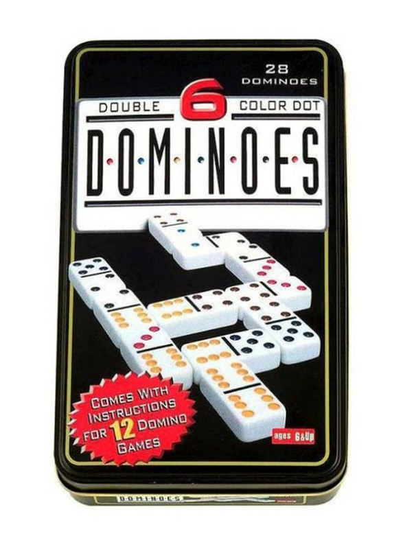 Dot Dominoes Game Tin Case, 2724295860740, Ages 6+