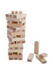 Folds High Tower Building Block Toy, 48 Pieces, Beige