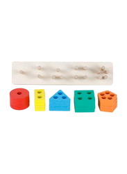 Webby Wooden Geometric Shape Matching Kit, Ages 3+