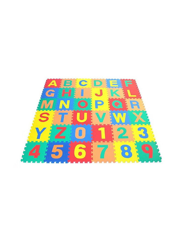 

RbwToys 36-Piece Alphabet Puzzles Foam Mat, 18801-2, Multicolour, Ages 3+