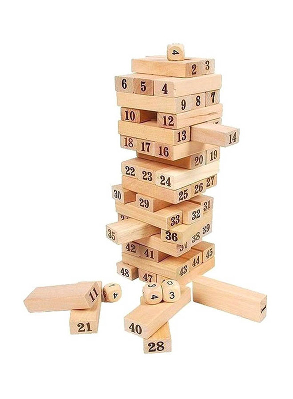 51-Piece Block Jenga Game Set, Ages 6+