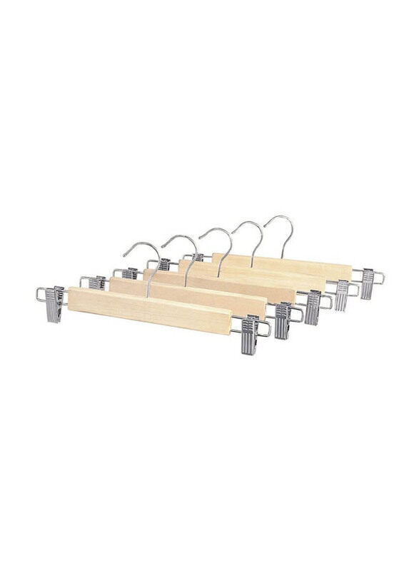 

Whitmor 5-Piece Wardrobe Hanger Set, 25x15x6cm, 6026-341, Beige/Silver